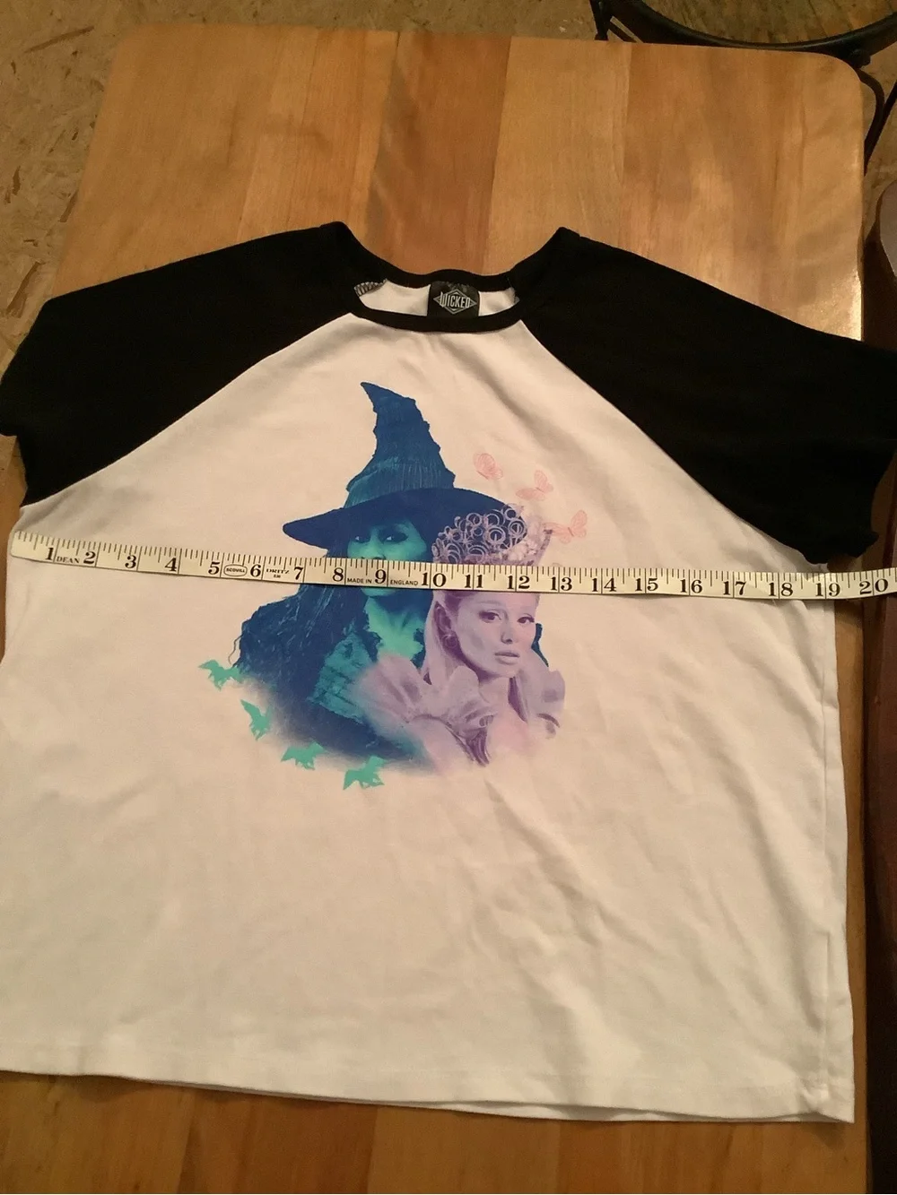 Wicked girls two halves Raglan graphic short sleeve Tee